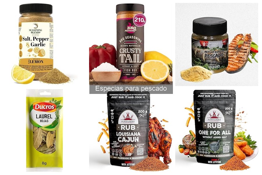 Rango de precios de especias para pescado y mejores ofertas