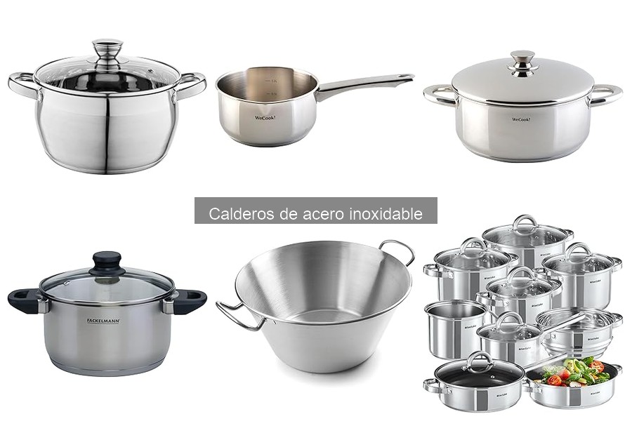 Recetas deliciosas en calderos de acero inoxidable