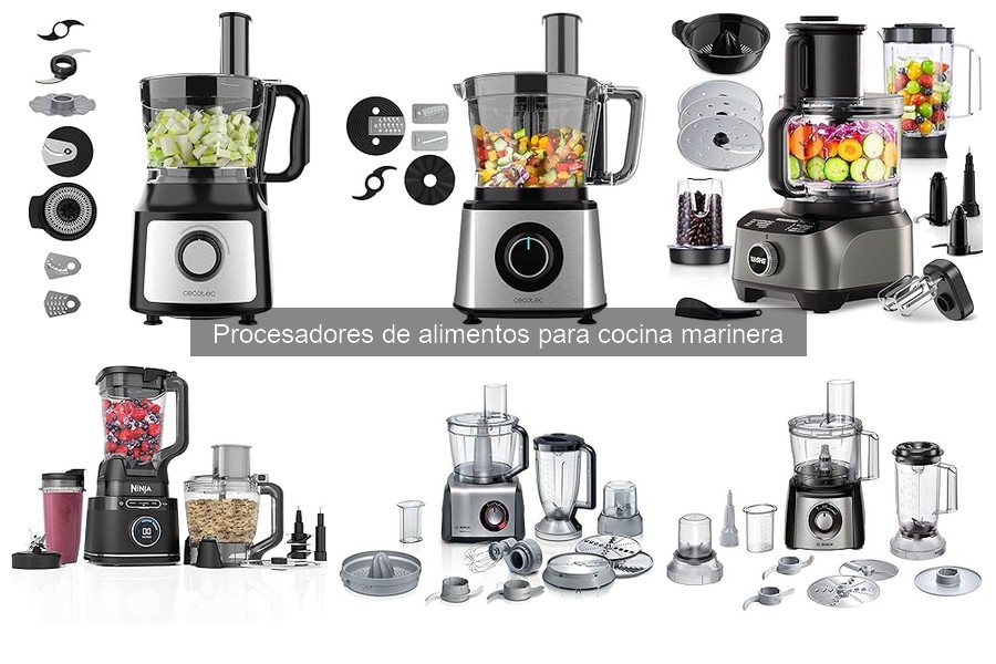 Recetas fáciles con procesador de alimentos para cocina marinera