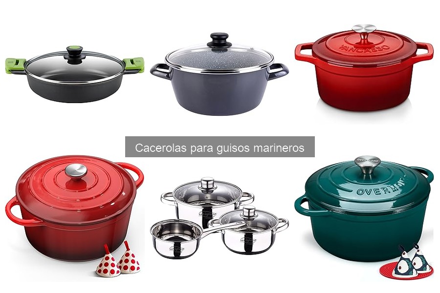 Recetas sencillas para cacerolas de guisos marineros