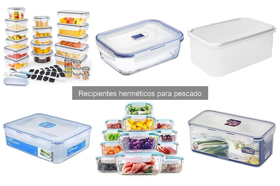 Recipientes herméticos para pescado en el congelador: opciones