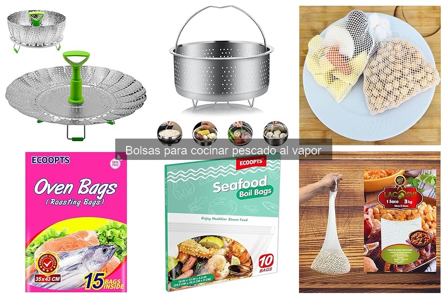 ¿Se pueden reutilizar las bolsas para cocinar pescado al vapor?