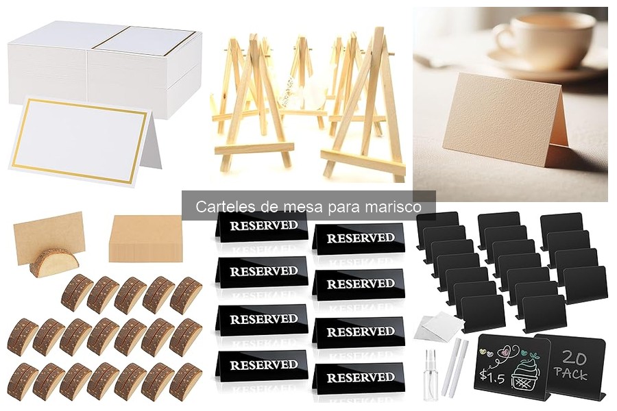 Testimonios sobre Carteles de Mesa para Marisco