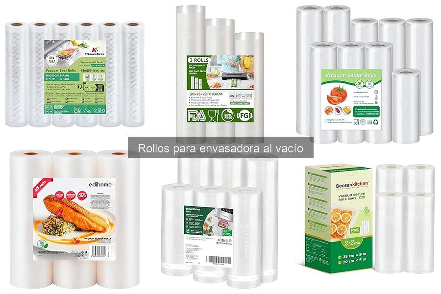 Tipos de rollos para envasadora al vacío: guía completa