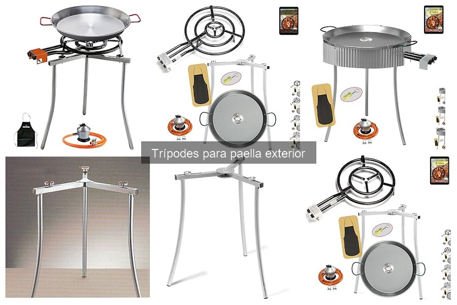 Tipos de trípodes para paella exterior: Guía y recomendaciones
