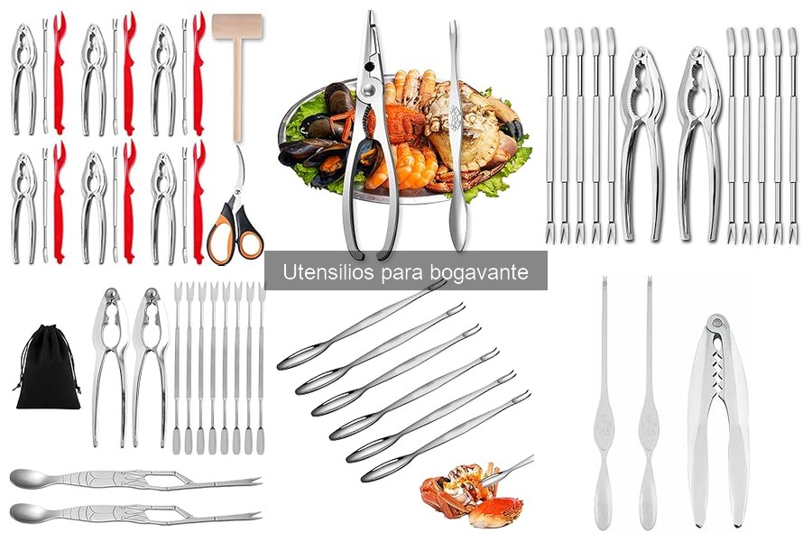 Tipos de utensilios de corte para preparar bogavante