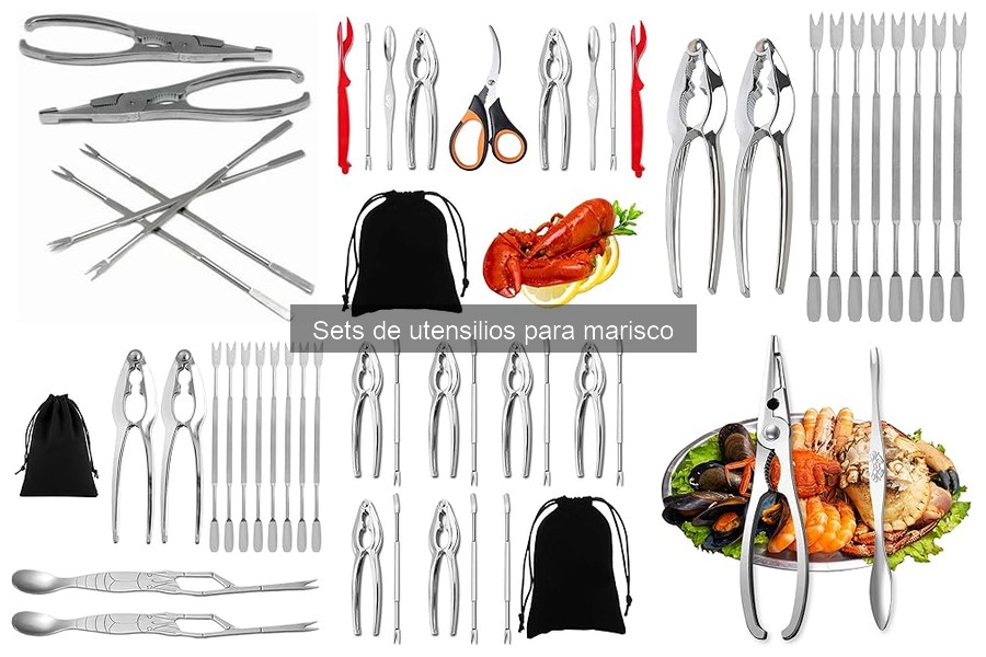 Utensilios esenciales en un set de marisco completo
