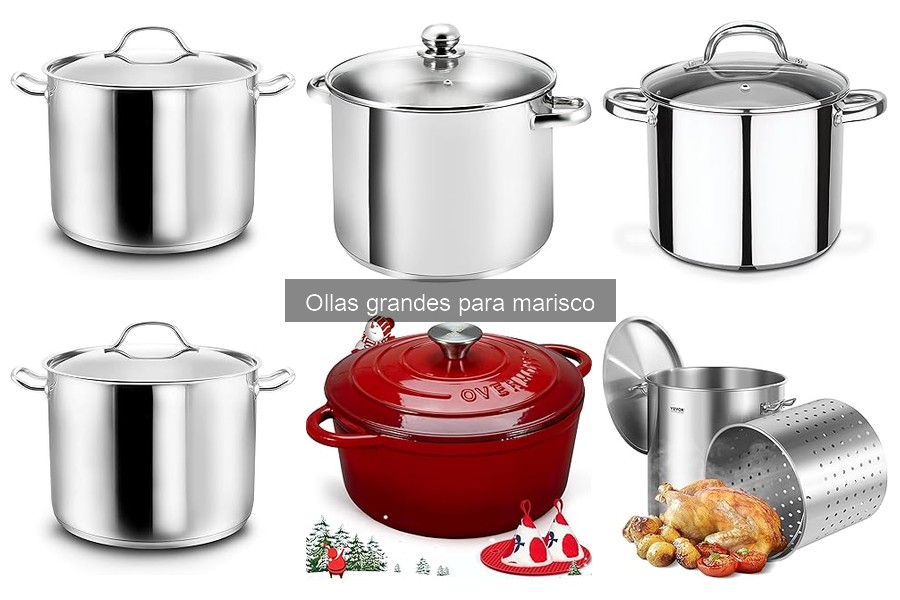 Ventajas de usar ollas grandes para cocinar marisco